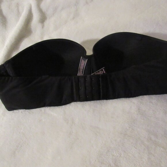 Victoria's Secret Body By Victoria Lined Strapless Black Bra 38B - Picture 3 of 6